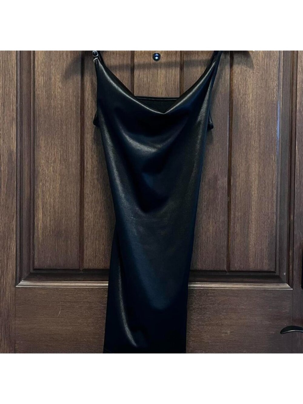 ZAFUL Black Satin Semi-Formal Dress. #goth #party #formal #dance #y2k